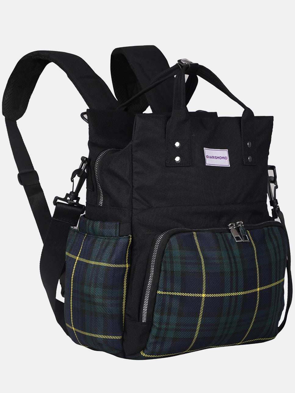 Plaid With My Love Diaper Bag