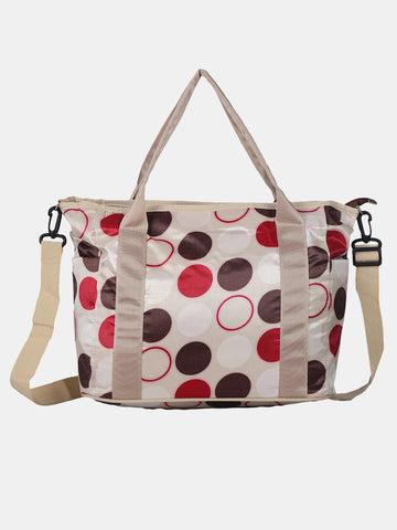 Fashionable Polka Dotted Diaper Handbag