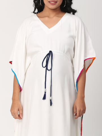 Breezy Tie-String Maternity Kaftan Dress