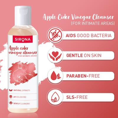 Apple Cider Vinegar Cleanser (for Intimate Areas) - 200 ml