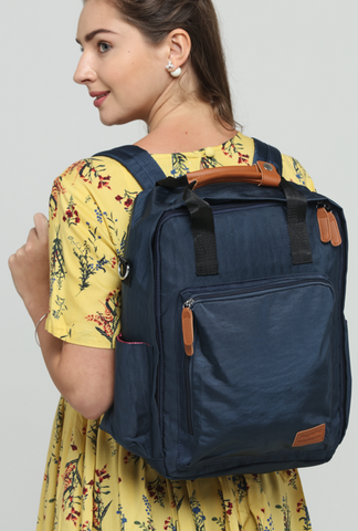 Blue Minimalistically You Diaper Backpack