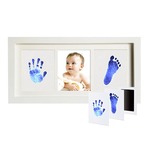 Tiny ideas Baby hand /foot print ink frame (Blue Ink)