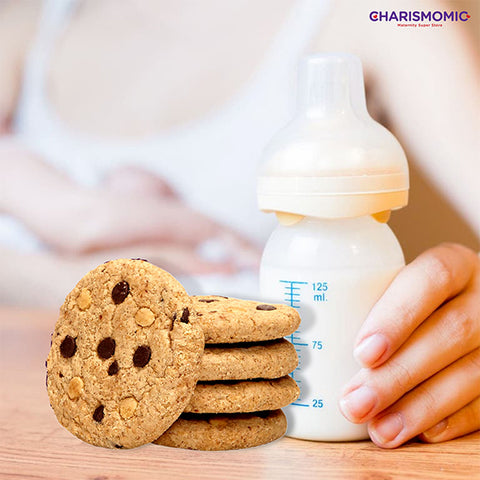 Choco chip Lactation booster cookie Pouch, with 20 + Natural ingredients, includes Shatavari herb and oat meal for Boosting Milk Supply