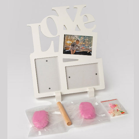 Impressions - Love Themed Clay Frame (Pink)