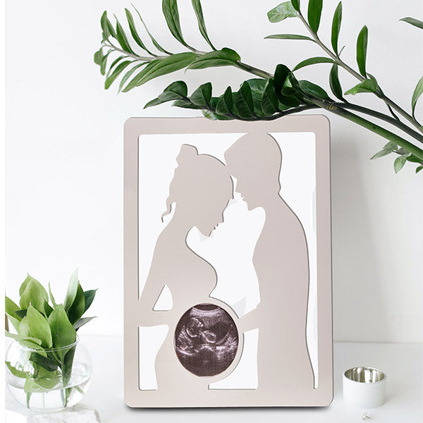 Baby ultrasound/sonogram frame for mom-to-be – Keepsake, best pregnancy gift, best baby shower gift - White